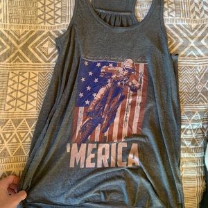 American flag dirt bike shirt